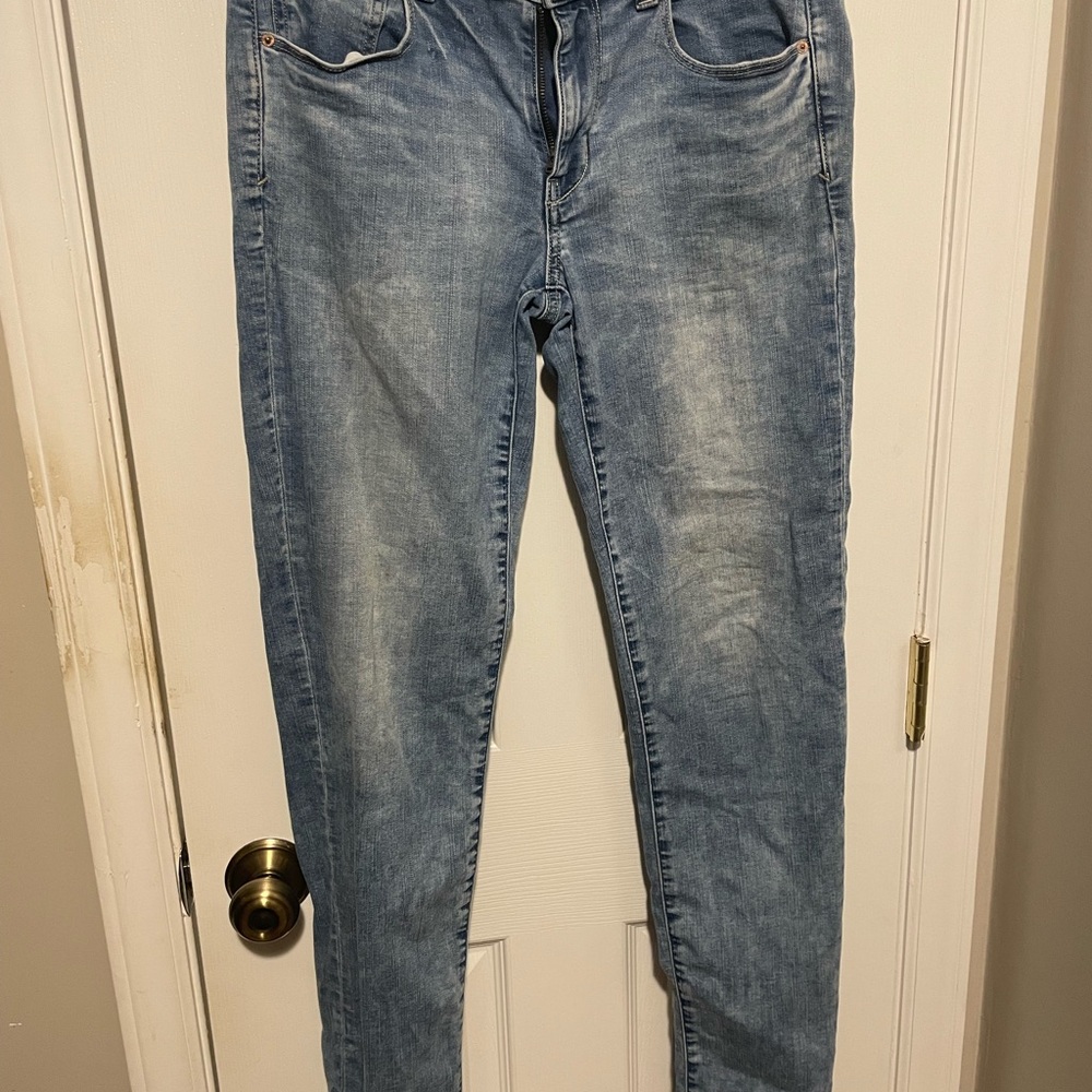 American Eagle Outfitters Blue Skinny Jeans size 8 Long